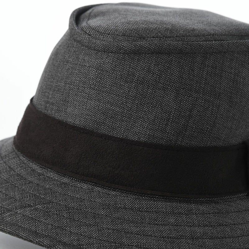 ダックスのソフトハット Manish Foldable Wash Sharkskin（マニッシュ フォルダブルウォッシュ シャークスキン） D2031 チャコール