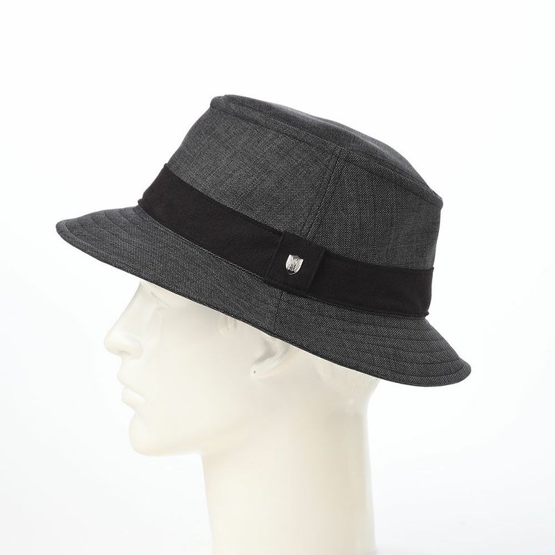 ダックスのソフトハット Manish Foldable Wash Sharkskin（マニッシュ フォルダブルウォッシュ シャークスキン） D2031 チャコール
