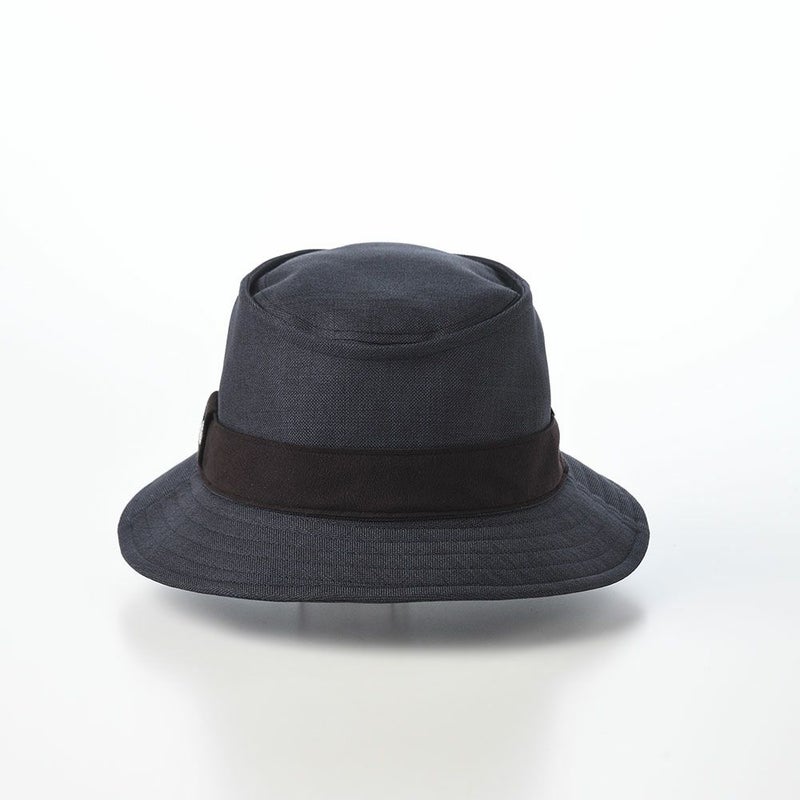 ダックスのソフトハット Manish Foldable Wash Sharkskin（マニッシュ フォルダブルウォッシュ シャークスキン） D2031 ネイビー