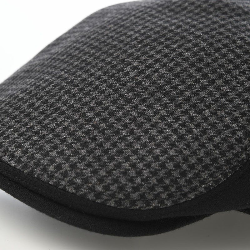 ダックスのハンチング Hunting Houndstooth Flano（ハンチング ハンチングトゥース フラノ） D2040 ブラック