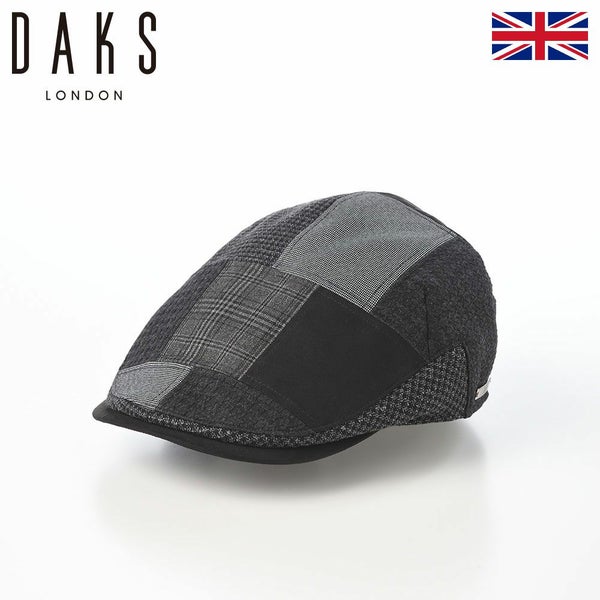 Hunting Similar colors Patchwork（ハンチング シミラーカラー パッチワーク） D2041 ブラック