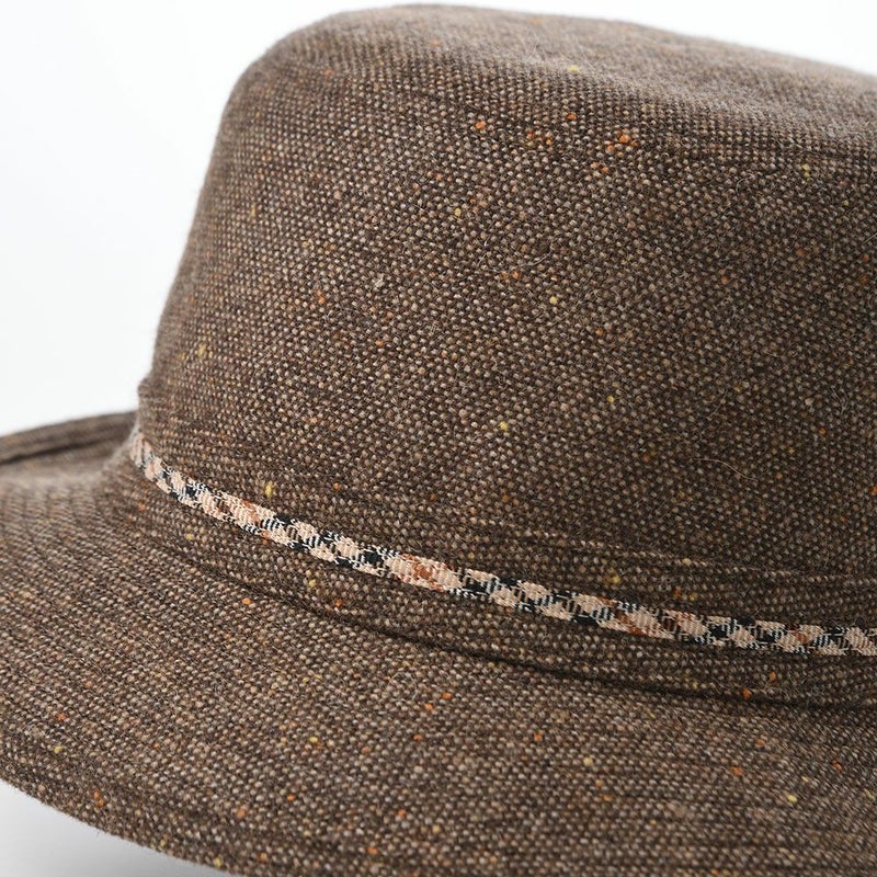 ダックスのソフトハット Alpen Knep Tweed（アルペン ネップツイード） D2042 ブラウン