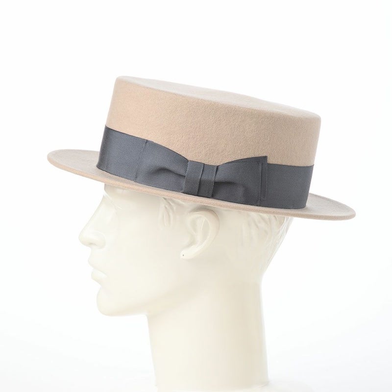 レッターのフェルトハット Felt KANKAN（フェルトカンカン） クリーム
