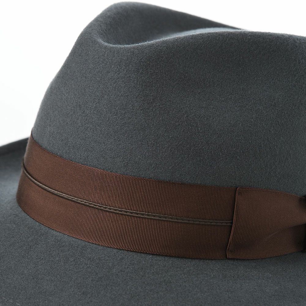レッター フェルトハット Wool Tumami（ウール ツマミ） チャコール