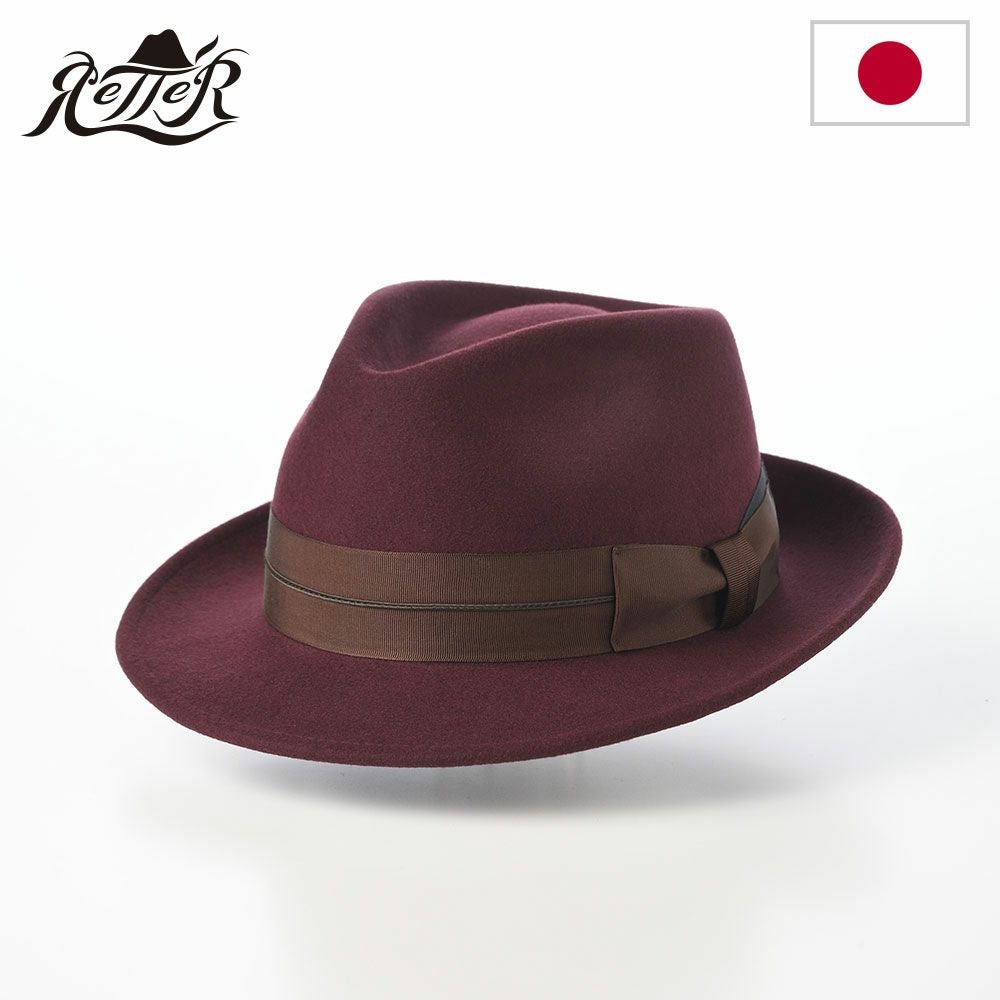 レッター フェルトハット Wool Fedora（ウールフェドラ） ブラック