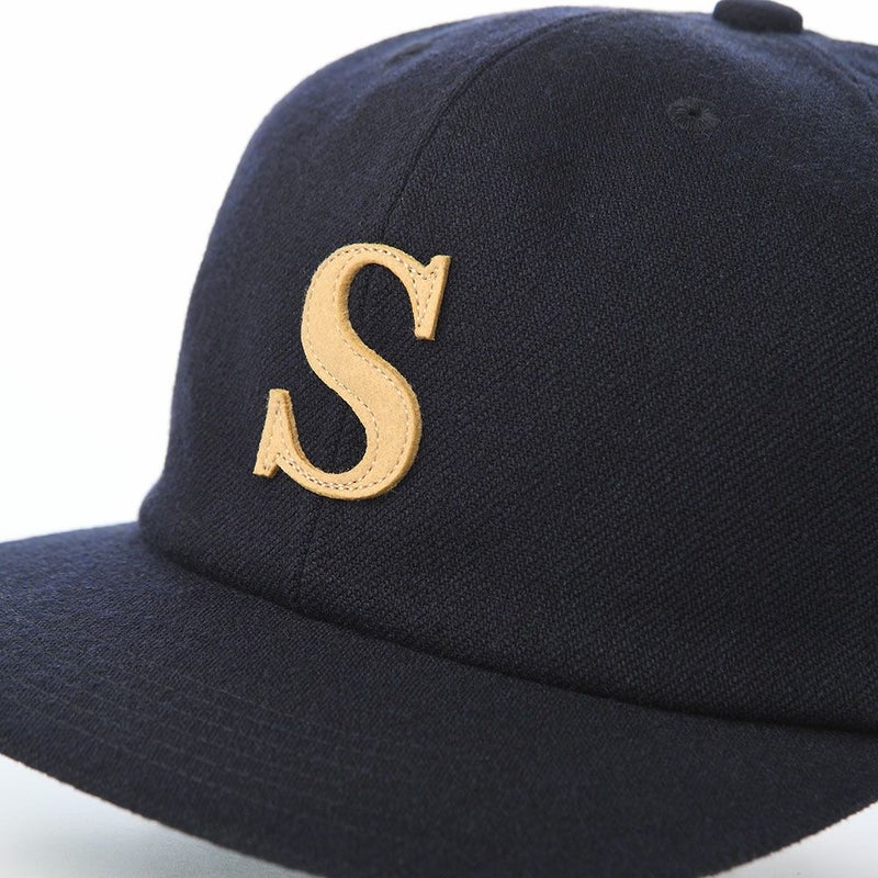 ショットのキャップ WOOL WAPPEN 6P CAP（ウールワッペン 6P キャップ） SC138 ネイビー