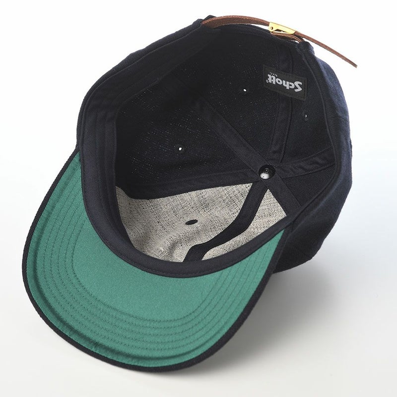 ショットのキャップ WOOL WAPPEN 6P CAP（ウールワッペン 6P キャップ） SC138 ネイビー