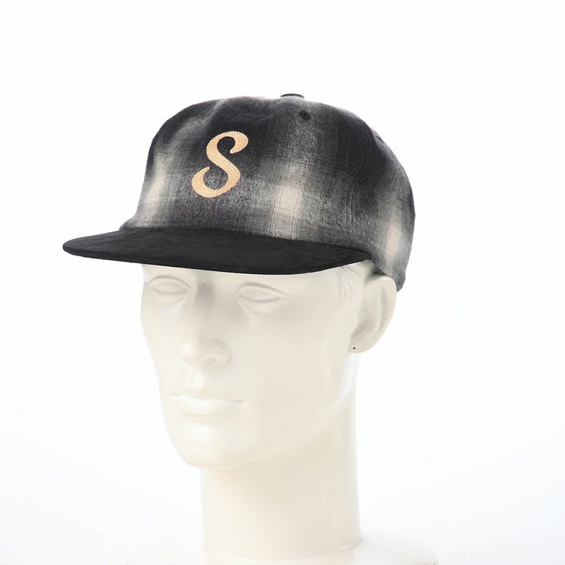 ショットのキャップ CHECK×NUBUCK 6P CAP（チェック×ヌバック 6P キャップ） SC139 ブラック