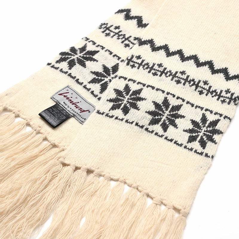 クラウンキャップのマフラー Snowflake Scarf（スノーフレーク スカーフ） アイボリー