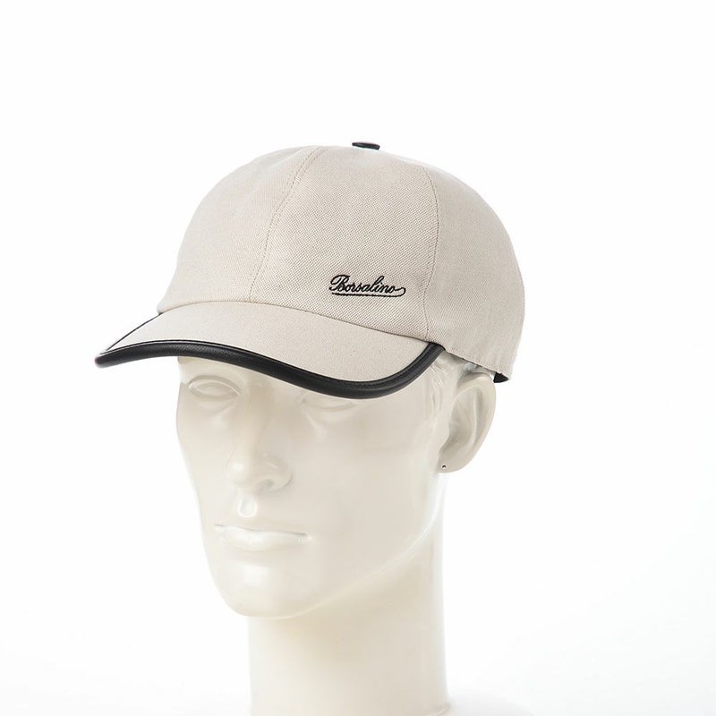 ボルサリーノのキャップ Baseball Cap Golfer Canvas（ベースボールキャップ ゴルファー キャンバス） B95009 ブラック