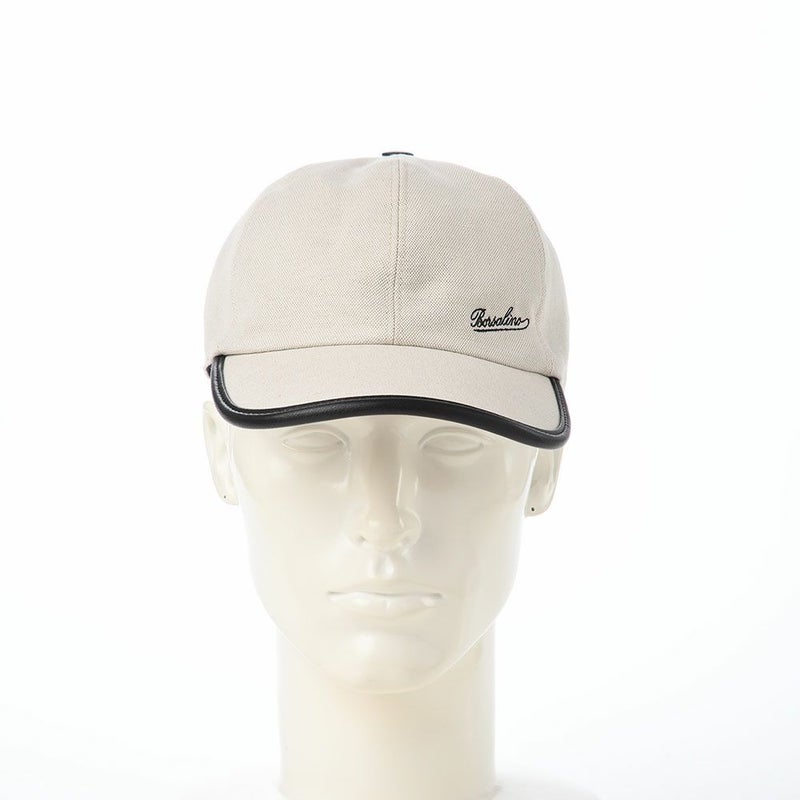 ボルサリーノのキャップ Baseball Cap Golfer Canvas（ベースボールキャップ ゴルファー キャンバス） B95009 ブラック