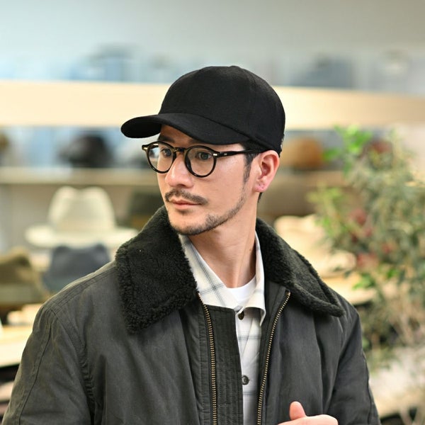 Baseball Cap Hiker Cashmere（ベースボールキャップ ハイカー カシミア） B95174 ブラック