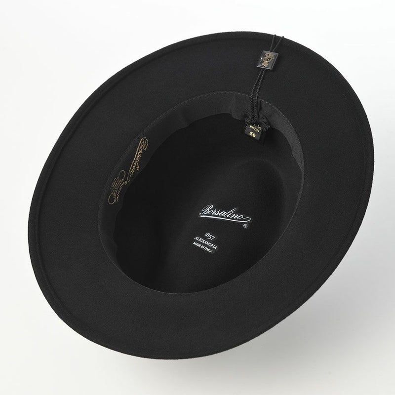 ボルサリーノのフェルトハット Country Cashmere Hatband（カントリー カシミヤハットバンド） 540007 ブラック