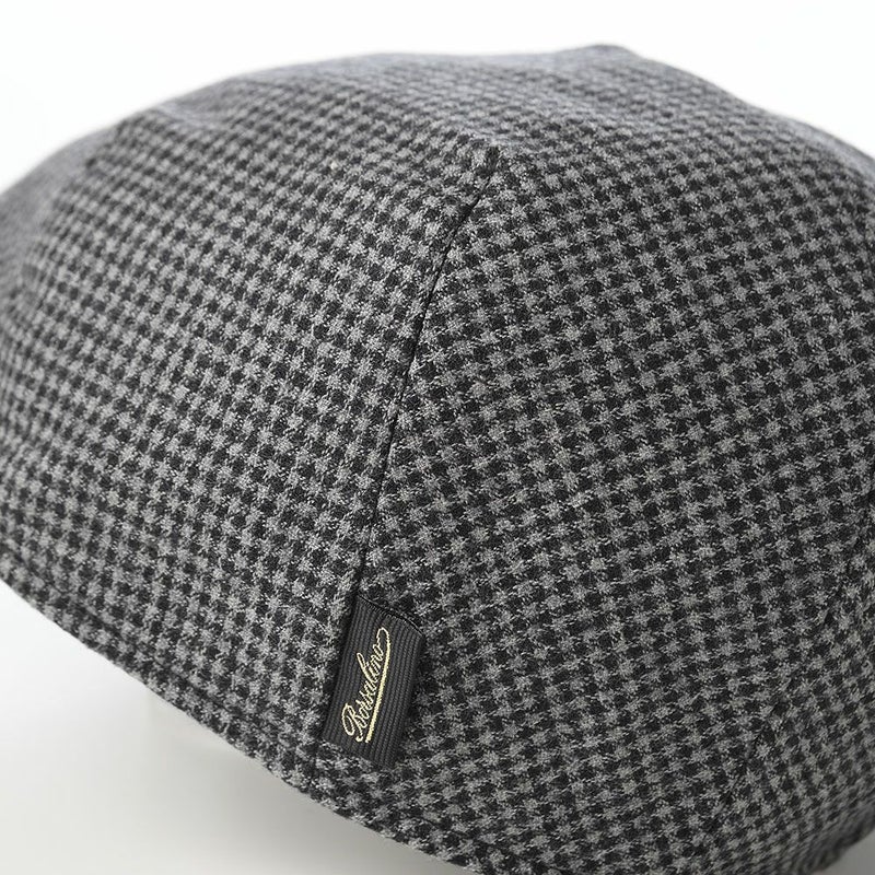 ボルサリーノのハンチング Hunting Parigi  Micro Houndstooth（ハンチング パリギ マイクロハウンドトゥース） B12182 ブラック