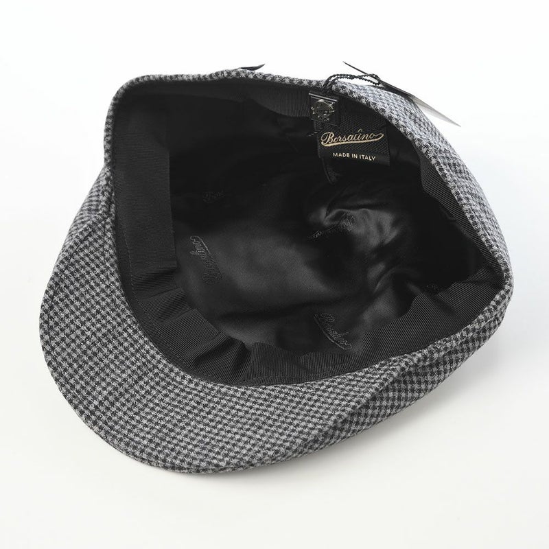 ボルサリーノのハンチング Hunting Parigi  Micro Houndstooth（ハンチング パリギ マイクロハウンドトゥース） B12182 ブラック