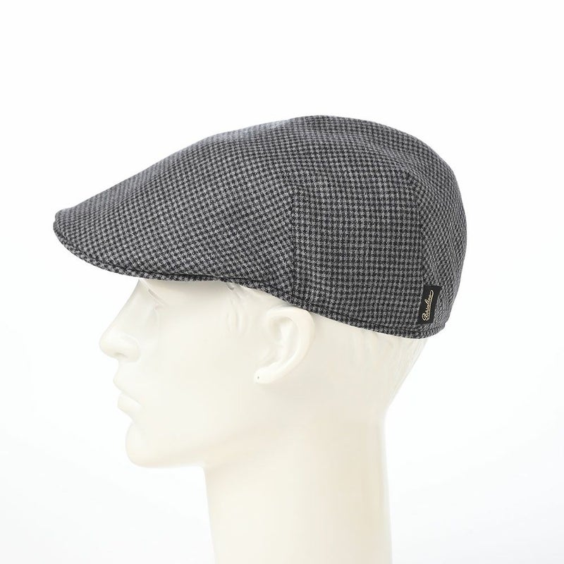 ボルサリーノのハンチング Hunting Parigi  Micro Houndstooth（ハンチング パリギ マイクロハウンドトゥース） B12182 ブラック