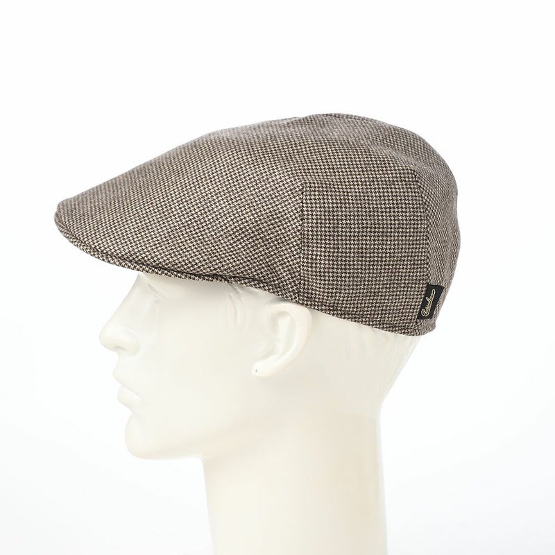 ボルサリーノのハンチング Hunting Parigi  Micro Houndstooth（ハンチング パリギ マイクロハウンドトゥース） B12182 ブラウン