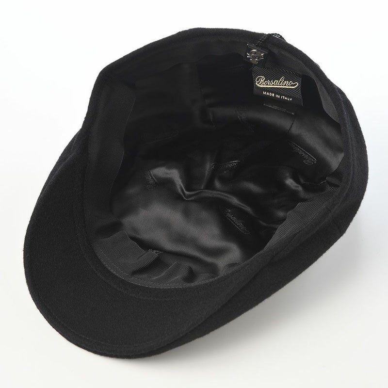 ボルサリーノのハンチング Hunting Parigi Solid Cashmere（ハンチング パリギ ソリッドカシミア） B12182 ブラック