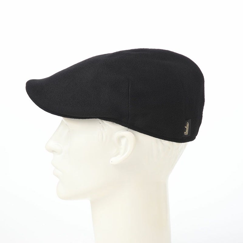 ボルサリーノのハンチング Hunting Parigi Solid Cashmere（ハンチング パリギ ソリッドカシミア） B12182 ブラック