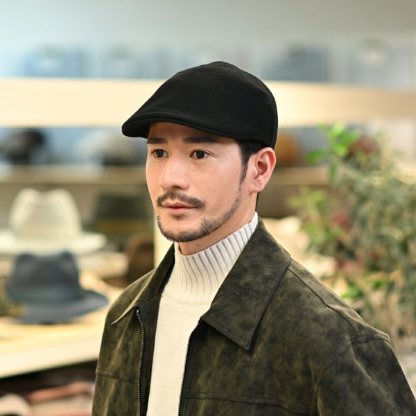 Hunting Parigi Solid Cashmere（ハンチング パリギ ソリッドカシミア） B12182 ブラック