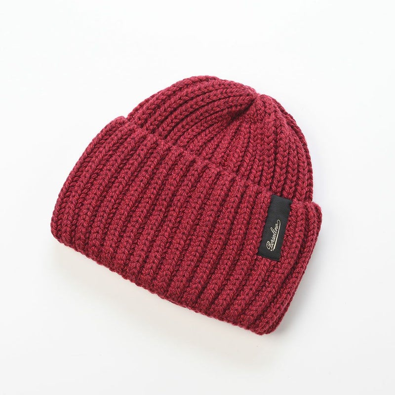 ボルサリーノのニット帽 Bell Rib Knit Beanie（ベル リブニット ビーニー） 130368 ボルドー