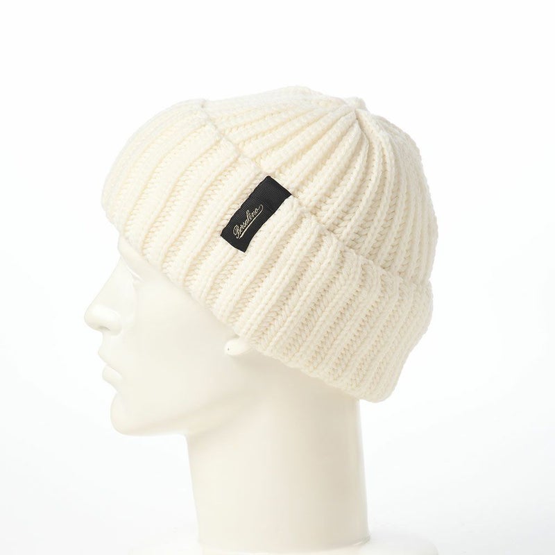 ボルサリーノのニット帽 Bell Rib Knit Beanie（ベル リブニット ビーニー） 130368 クリーム