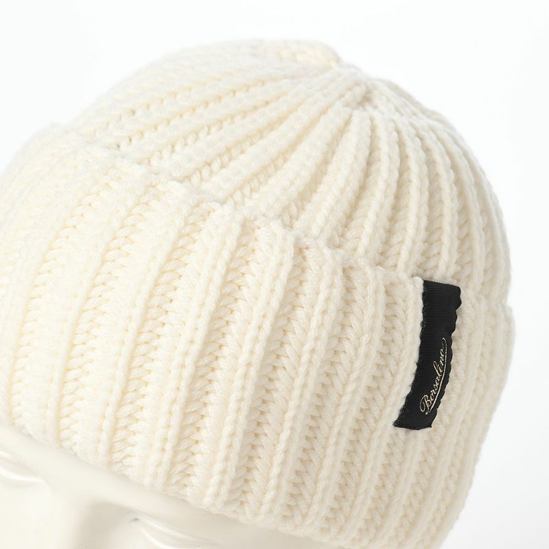 ボルサリーノのニット帽 Bell Rib Knit Beanie（ベル リブニット ビーニー） 130368 クリーム