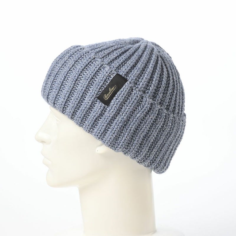 ボルサリーノのニット帽 Bell Rib Knit Beanie（ベル リブニット ビーニー） 130368 デニム