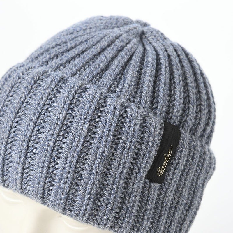 ボルサリーノのニット帽 Bell Rib Knit Beanie（ベル リブニット ビーニー） 130368 デニム