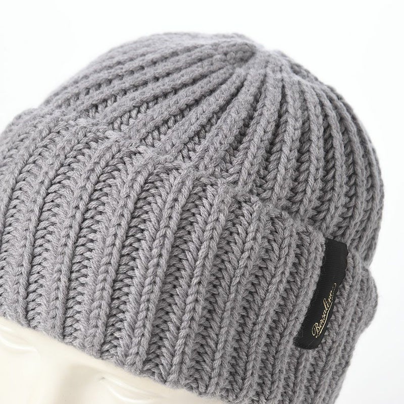 ボルサリーノのニット帽 Bell Rib Knit Beanie（ベル リブニット ビーニー） 130368 グレー