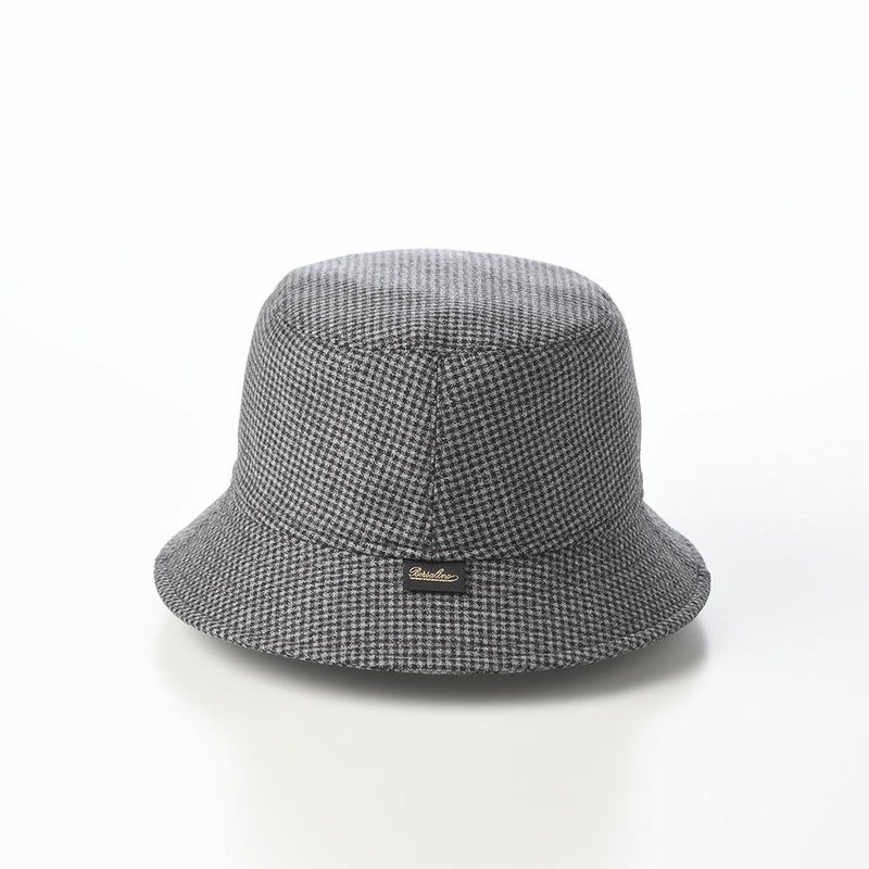 ボルサリーノのバケットハット Morgan bucket hat Houndstooth（モーガン バケットハット ハウンドトゥース） B32099 ブラック