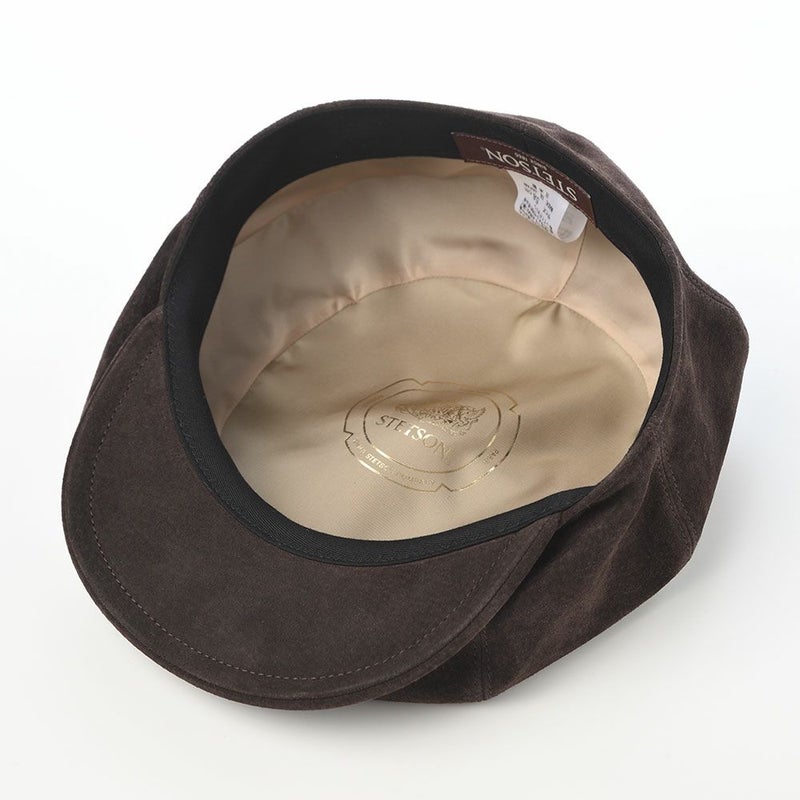 ステットソンのキャスケット PIG SUEDE CASKET（ピッグスエード キャスケット） SE829 ダークブラウン