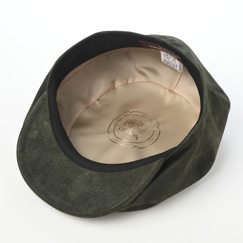 ステットソンのキャスケット PIG SUEDE CASKET（ピッグスエード キャスケット） SE829 カーキ