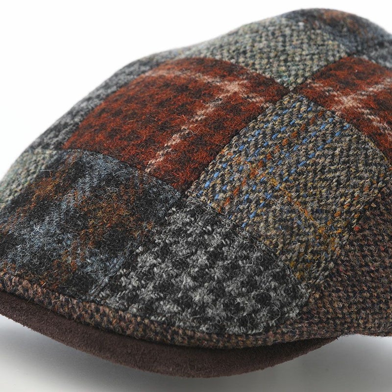 ステットソンのハンチング HARRISTWEED FIVE PATCHWORK HUNTING（ハリスツイード ファイブパッチワーク ハンチング） SE841 ブラウン