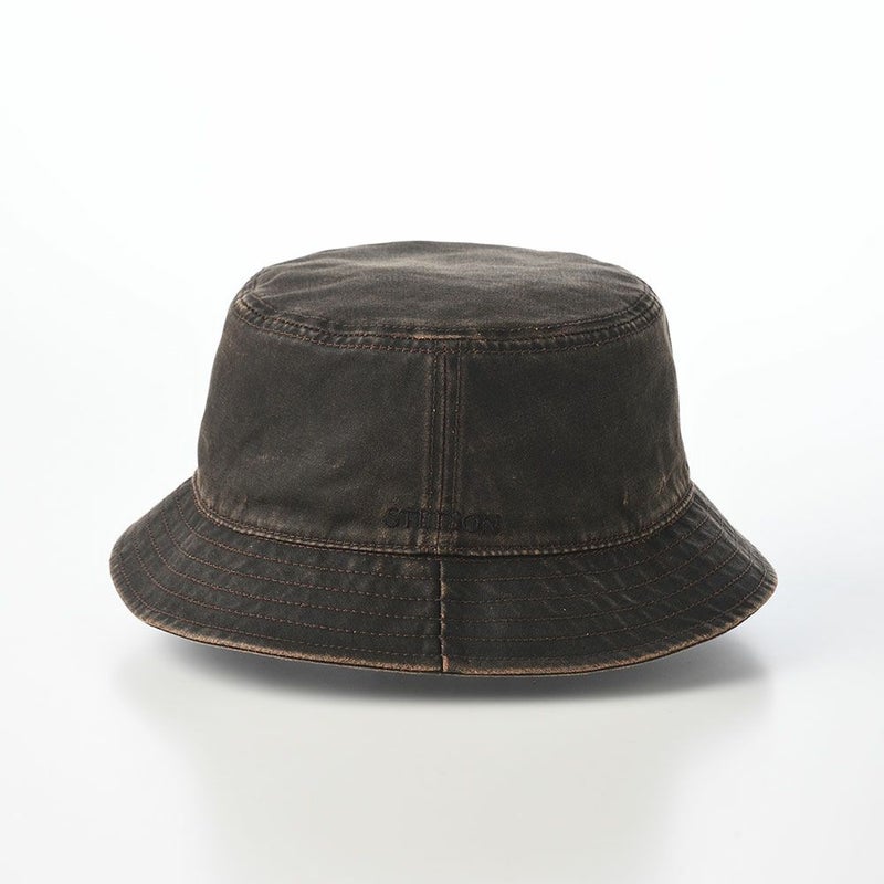 ステットソンのソフトハット PU COATING BUCKET HAT（PUコーティング バケットハット） ST234 ダークブラウン