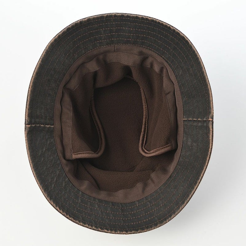 ステットソンのソフトハット PU COATING BUCKET HAT（PUコーティング バケットハット） ST234 ダークブラウン