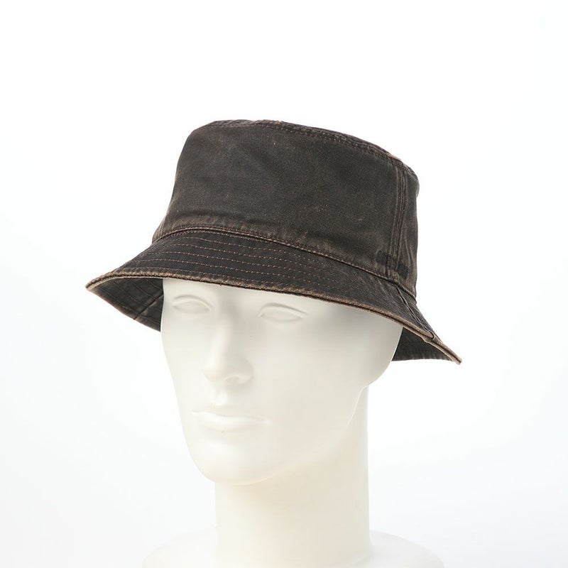 ステットソンのソフトハット PU COATING BUCKET HAT（PUコーティング バケットハット） ST234 ダークブラウン