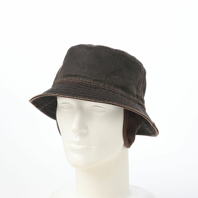 ステットソンのソフトハット PU COATING BUCKET HAT（PUコーティング バケットハット） ST234 ダークブラウン