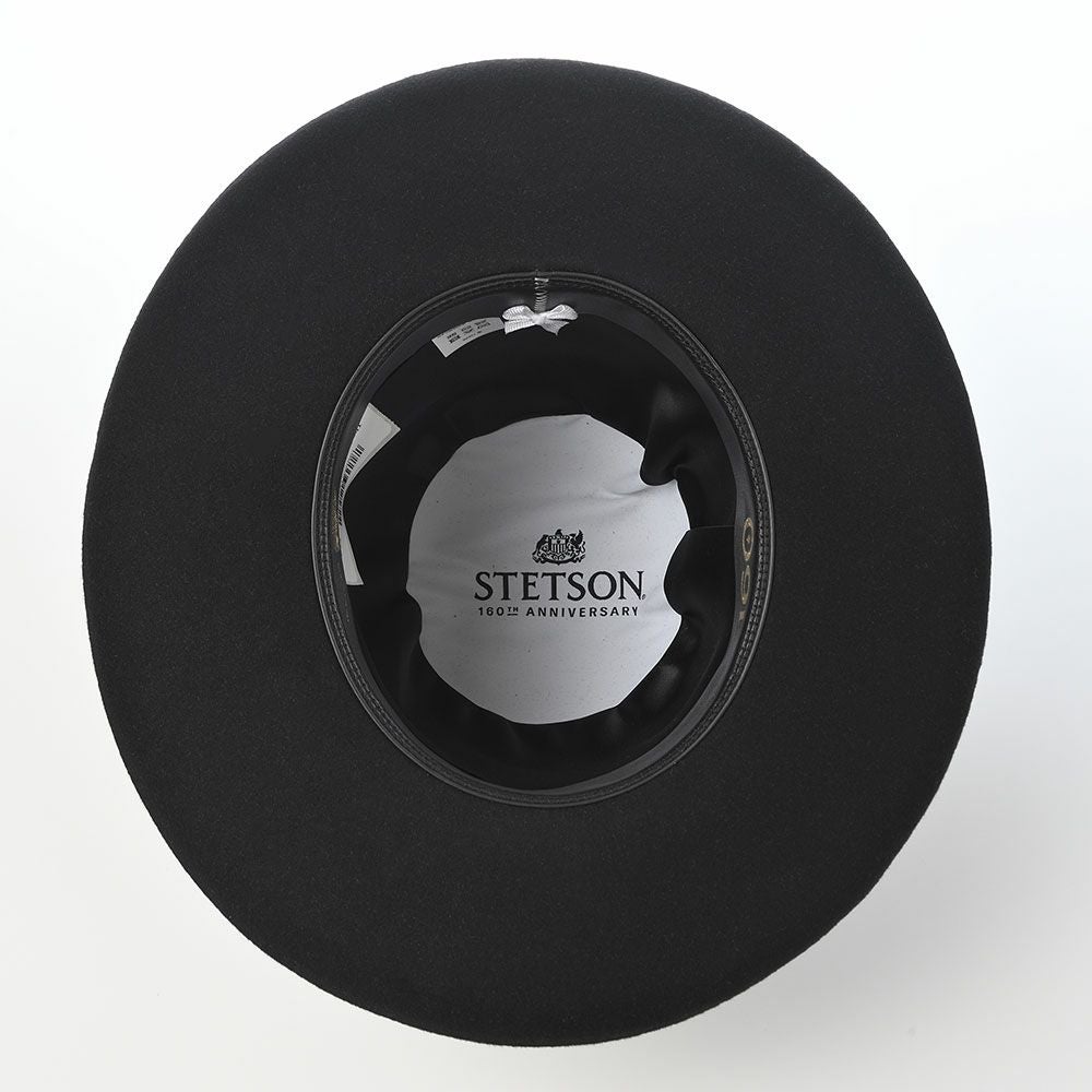 ステットソン Stetson ブラック　ウールフェルトハット 61センチ ステットソン Stetson ブラック ウールフェルトハット 61センチ 【公式