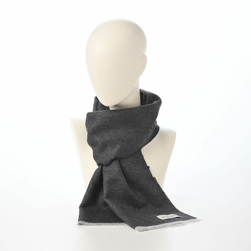 マローネのスカーフ Bicolor Scarf（バイカラー スカーフ） 46984 ブラック