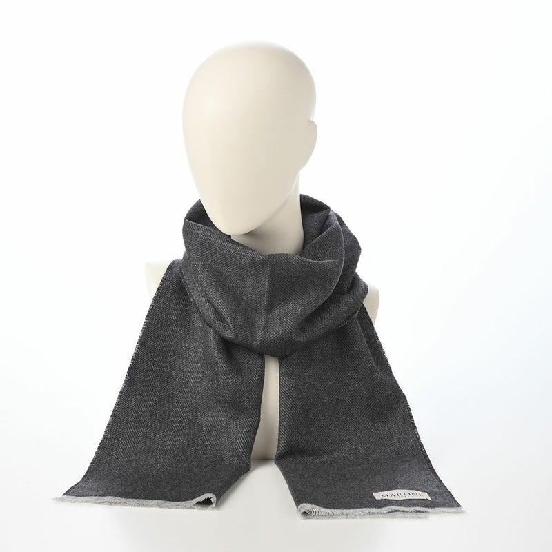 マローネのスカーフ Bicolor Scarf（バイカラー スカーフ） 46984 ブラック