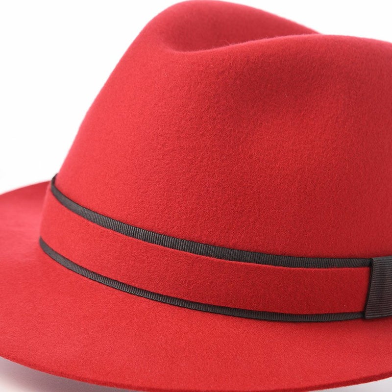 マローネのフェルトハット Battito Wool Hat（バッティート ウールハット）  レッド