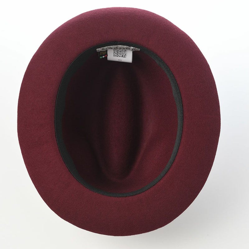 マローネのフェルトハット Battito Wool Hat（バッティート ウールハット）  ワインレッド