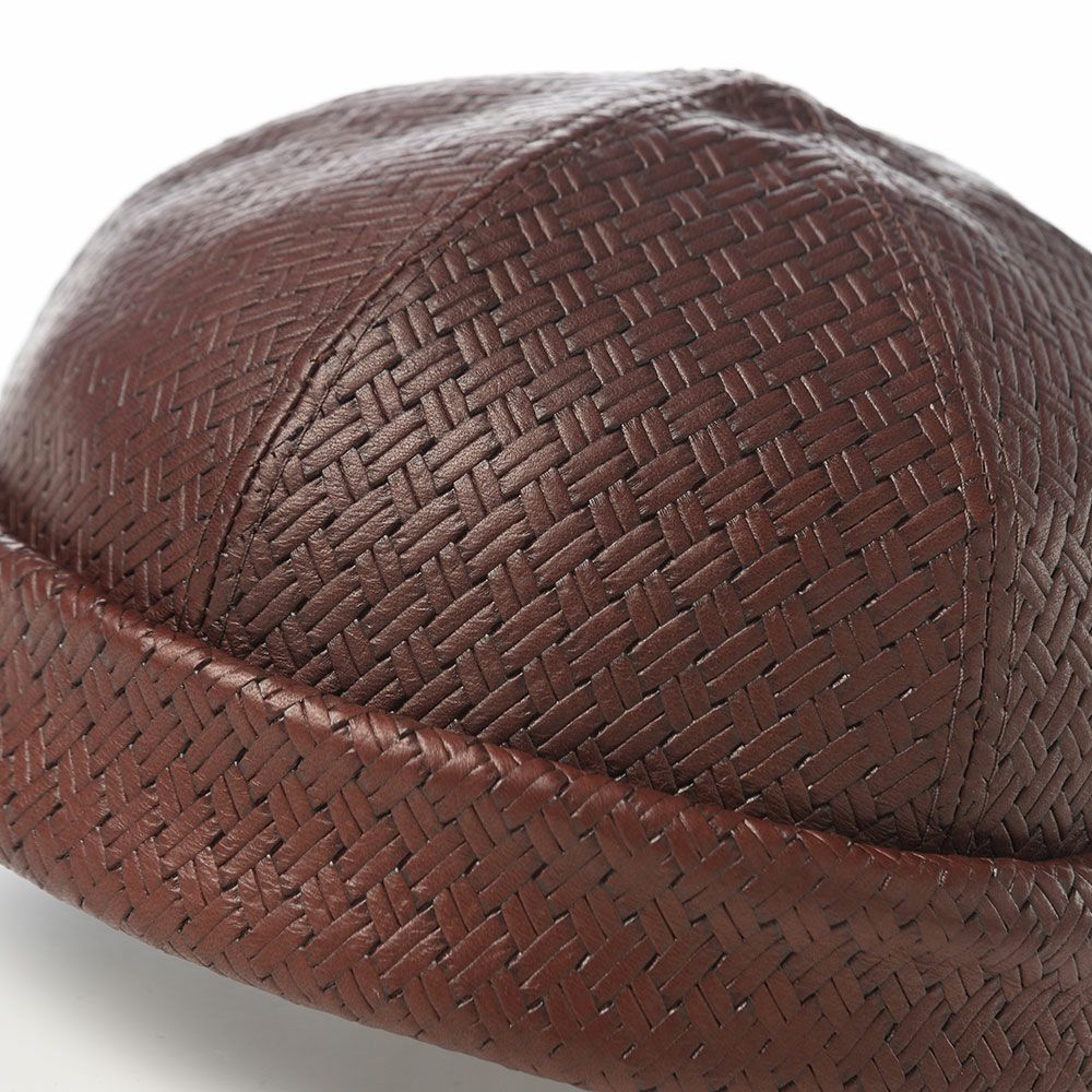 マローネ ロールキャップ Calf Leather Cap（カーフレザー キャップ