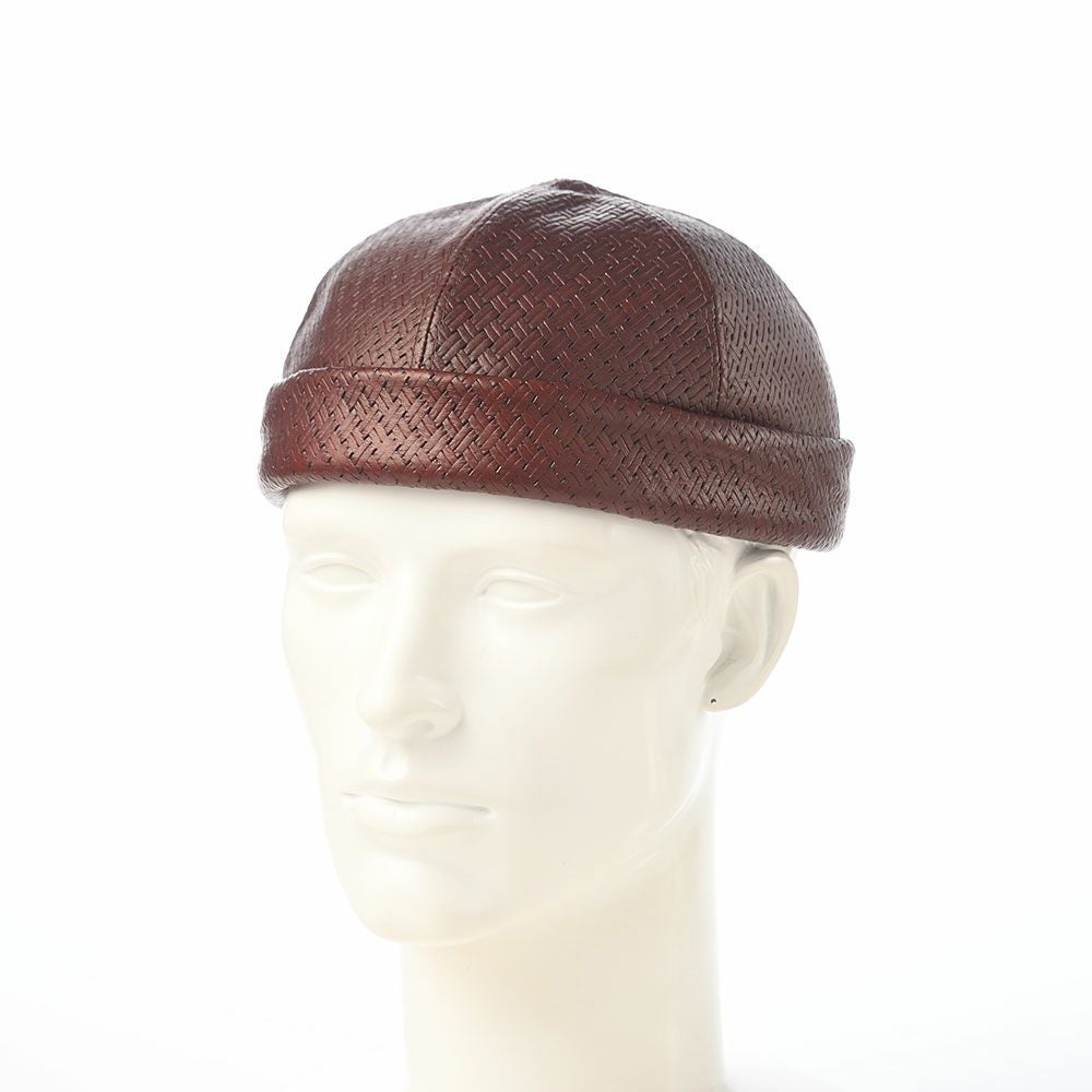 マローネ ロールキャップ Calf Leather Cap（カーフレザー キャップ