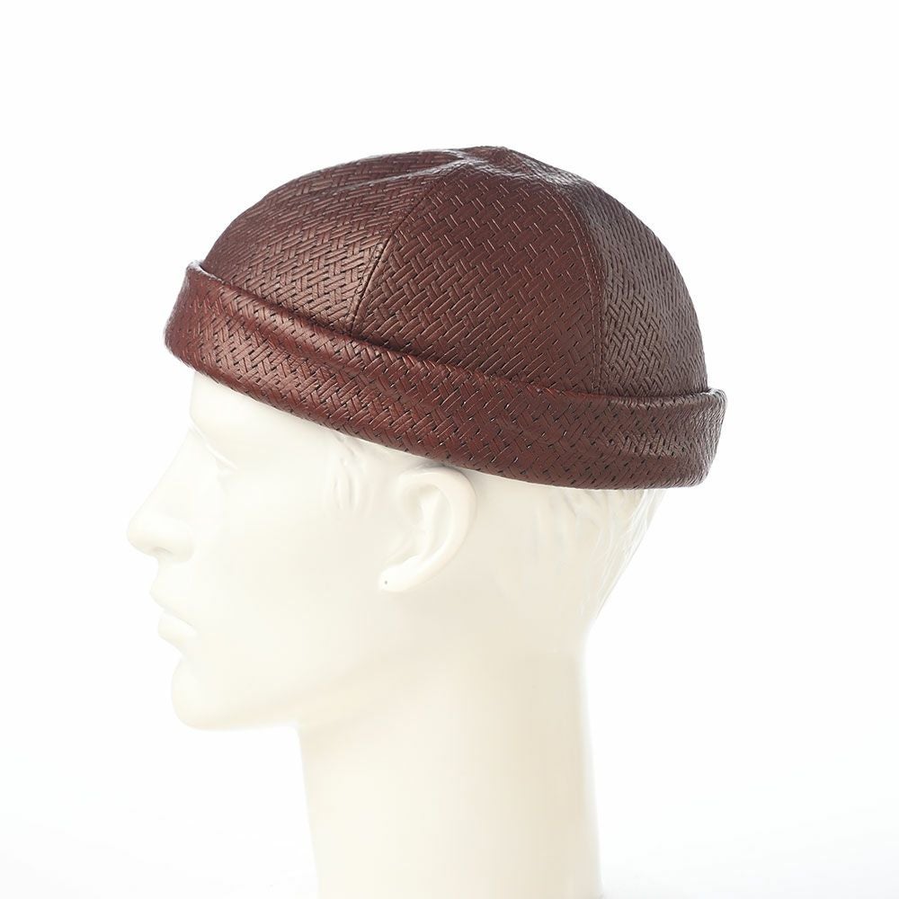 マローネ ロールキャップ Calf Leather Cap（カーフレザー キャップ