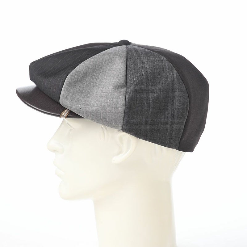 イケガミ帽子工房のキャスケット Tailor Eight II（テーラーエイト） ブラウンミックス