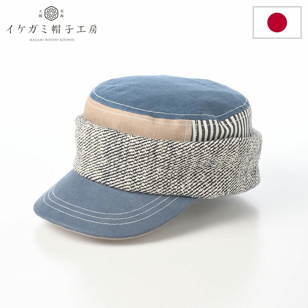 イケガミ帽子工房 ワークキャップ Handloom Roll（ハンドルーム ロール