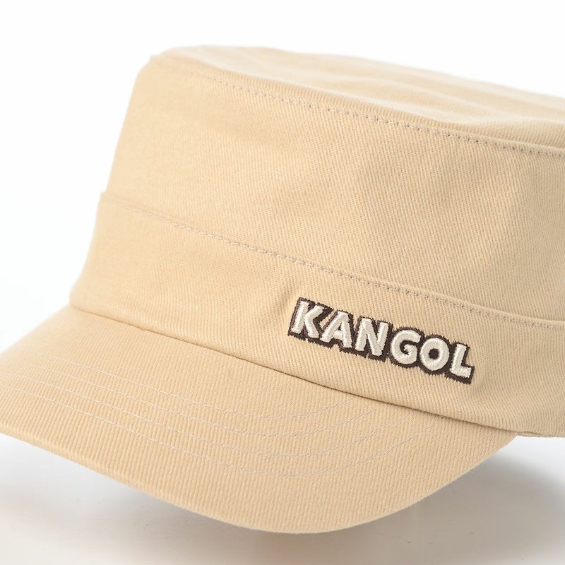 カンゴールのワークキャップ COTTON TWILL ARMY CAP（コットンツイル アーミーキャップ） ベージュ