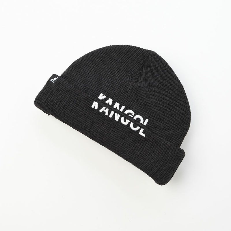 カンゴールのニット帽 SLICED PEAK BEANIE（スライスト ピーク ビーニー） ブラック